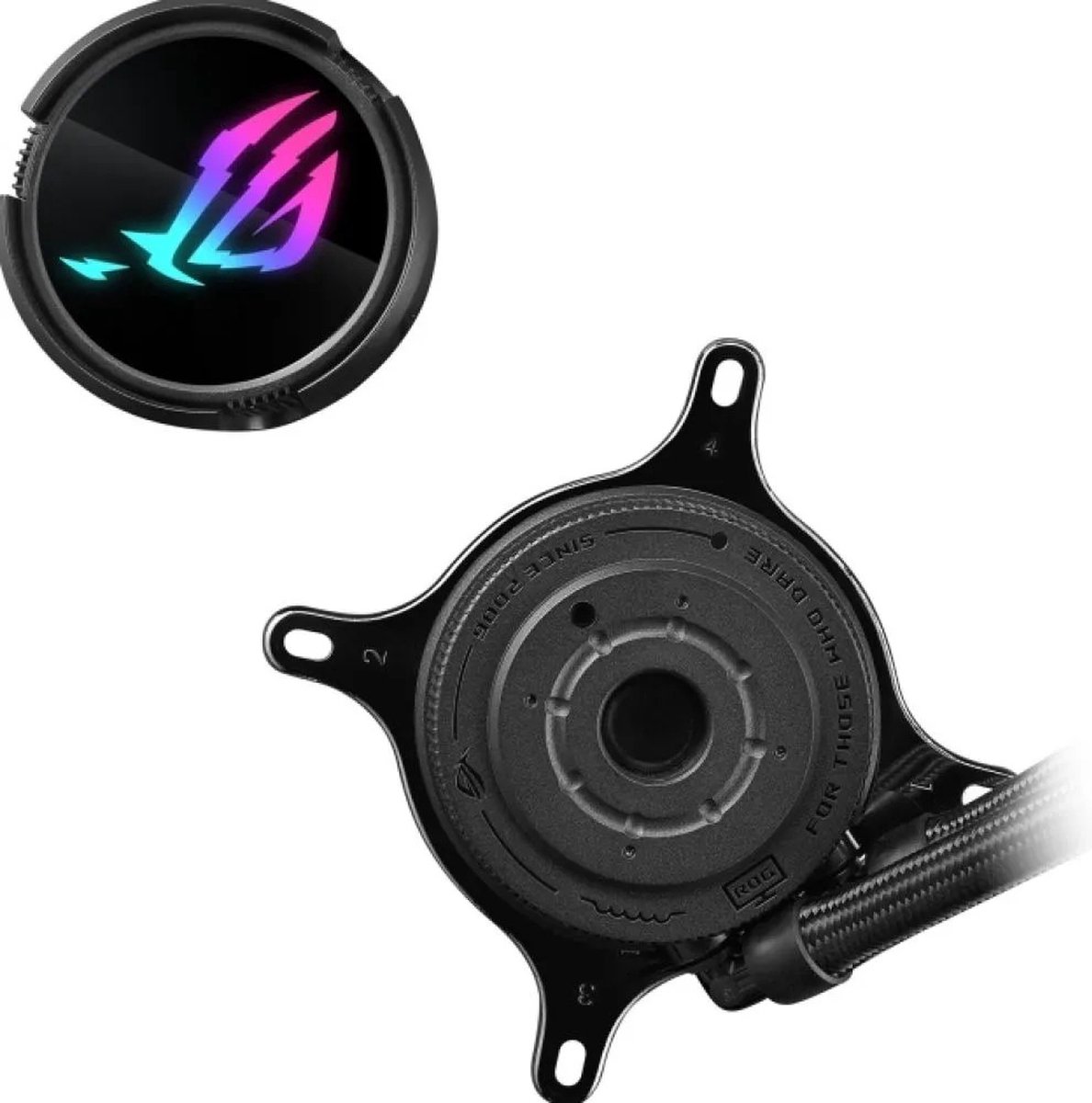 ASUS ROG Strix LC III 240 ARGB - Vloeistofkoelsysteem processor - afmeting radiator 240mm - voor Intel LGA 1700, 1200, 115x - AMD AM5, AM4 - 2 x ROG STRIX AF-12S ARGB Fan - koper, aluminium - zwart