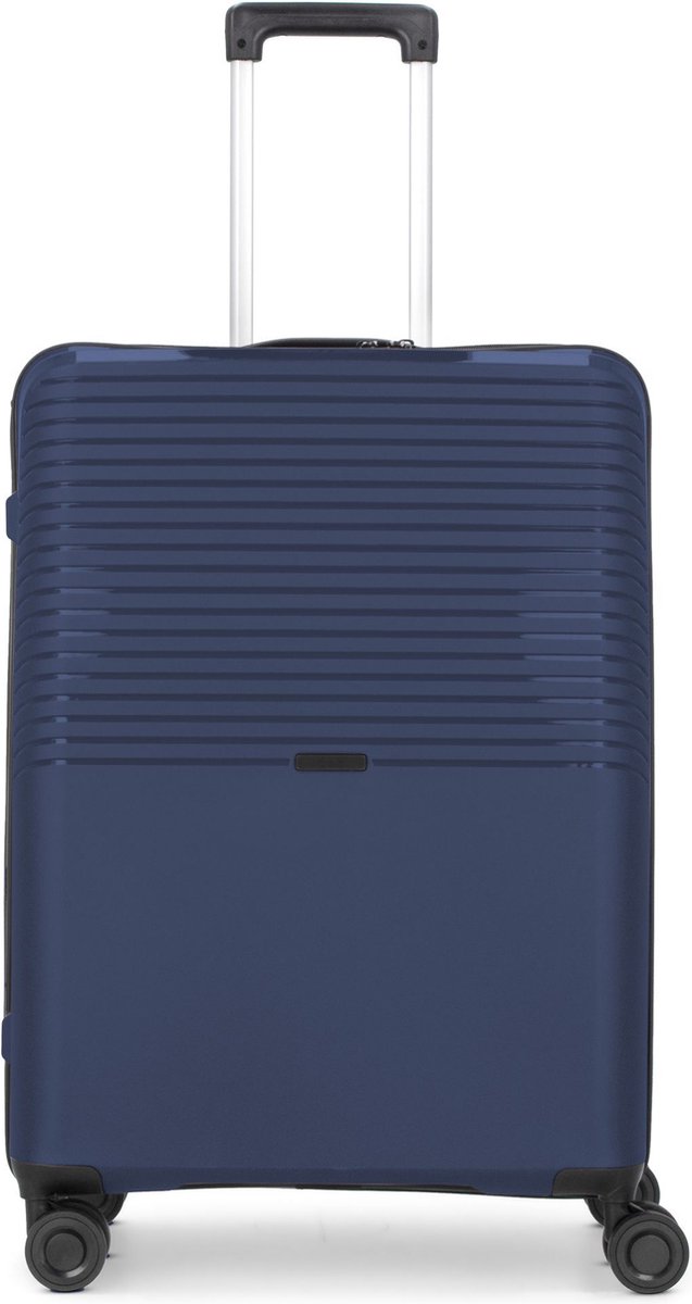 d & n Travel Line 4000 4-wielige trolley 66 cm - Harde bagage - TSA slot - navy