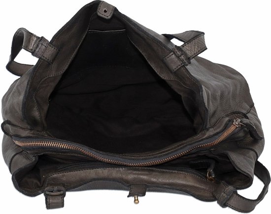 HAROLD'S Cuir Sac à épaule Submarine Shopper Twin Black Noir