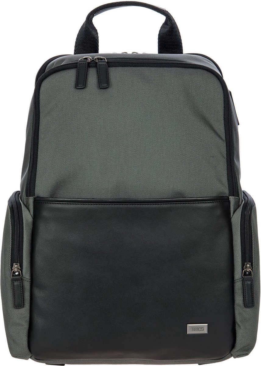 BRIC'S Laptop rugzak Rugzak met laptopvak Monza Backpack Grey / Black Donkergrijs