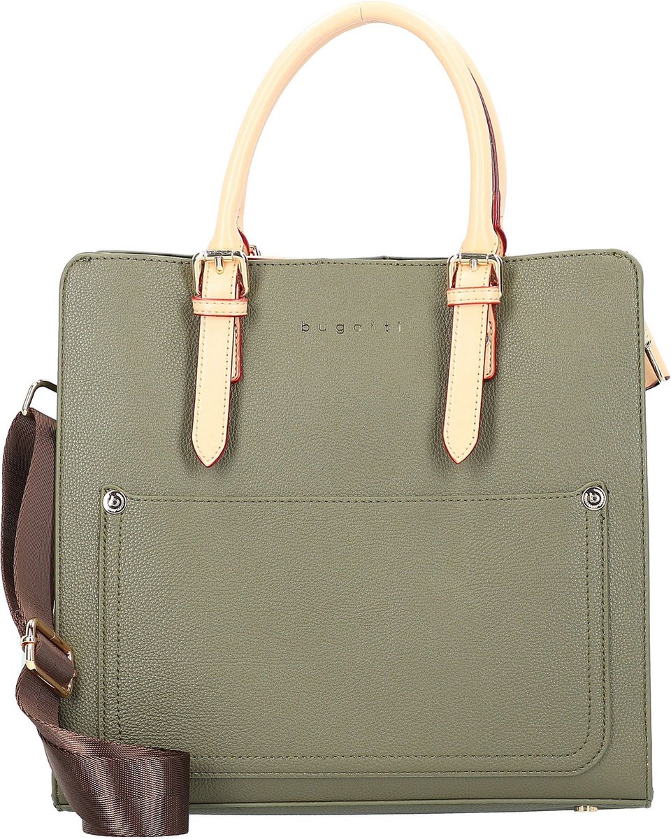 bugatti Handtas Schoudertas Ella Top Handle Olive Groene