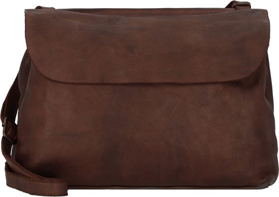 HAROLD'S Cuir Sac à épaule bandoulière Sac à épaule Submarine Shoulderbag Flap Brown Marron foncé