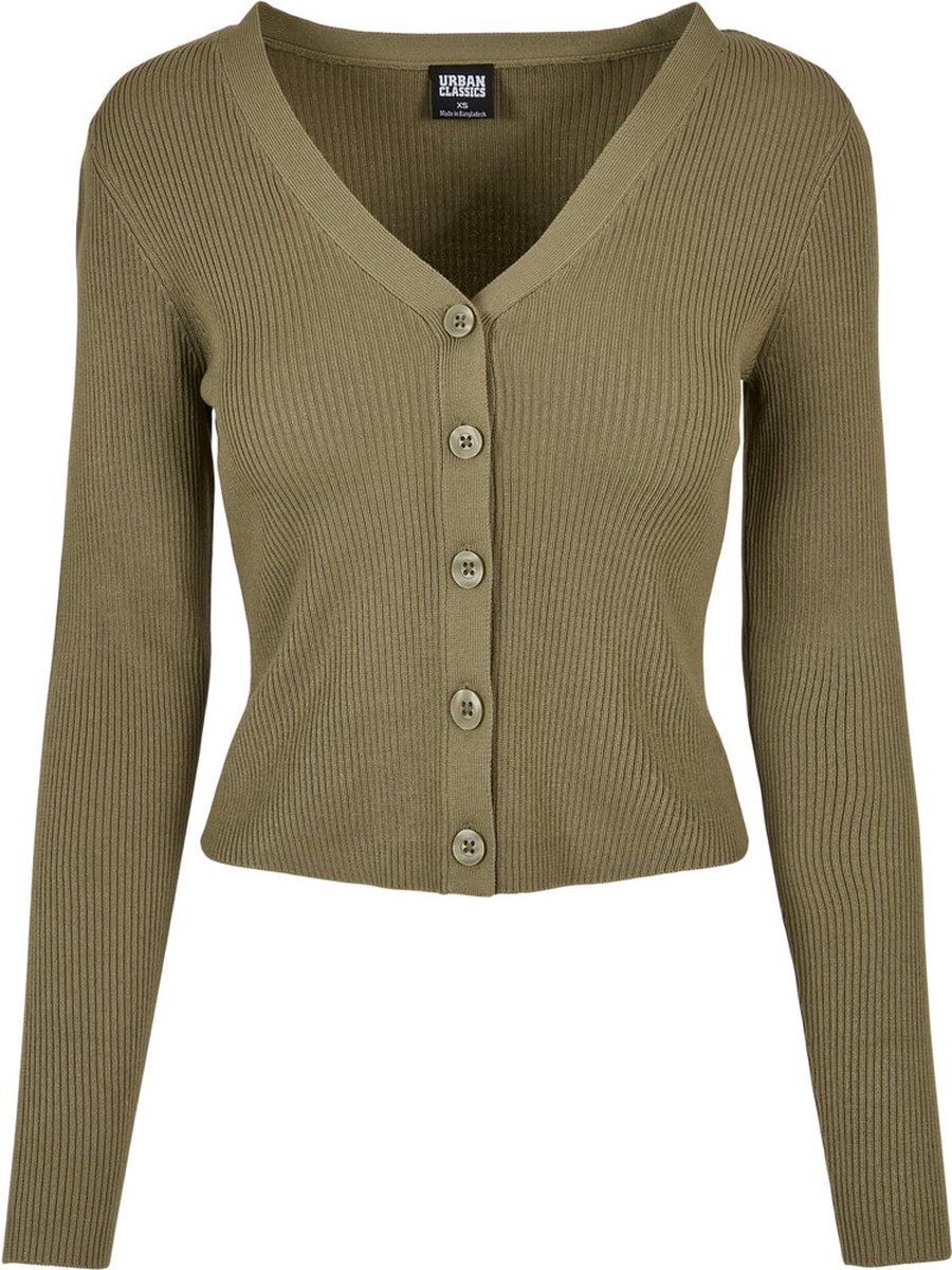 Urban Classics Dames Rib Knit Wrapped Vest Sweater, Witzand, L, witzand., L