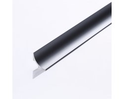 Profielenloods - Aluminium Wandaansluitprofiel/Aanrechtprofiel Gun Metal 2,50m