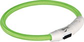 Trixie Halsband Hond Flash Lichthalsband Usb Tpu / Nylon Groen - 65X0.7 cm