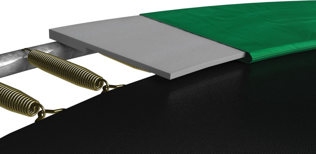BERG SPORTS Favorit InGround 380 Trampoline - AirFlow Springdoek - Groen — afbeelding 9