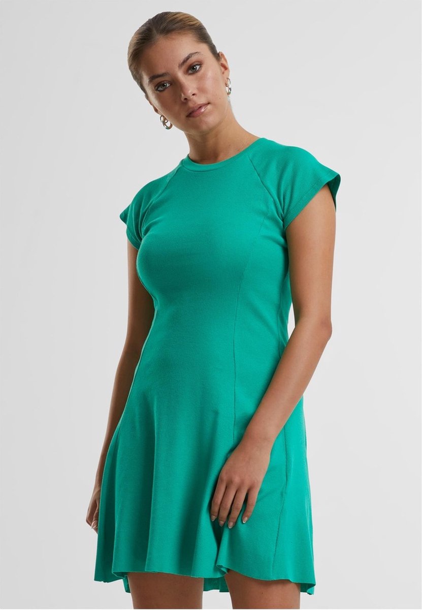 Urban Classics Rib Skater jurk XXL Groen