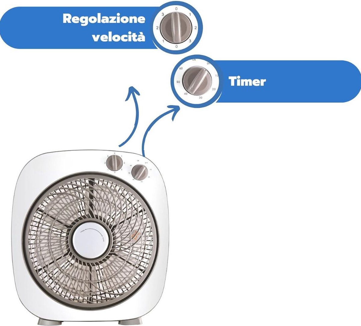 Vloerventilator - Tafelventilator - Kantelbaar - Meerdere Snelheden - Premium – foto 3