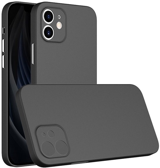 Ultra Dun IPhone 14 Hoesje – 0,03 Cm Dik, Mat Zwart, Harde Behuizing, Olieafstotend, Kras- En Stootvast, Met Zijdezachte Grip