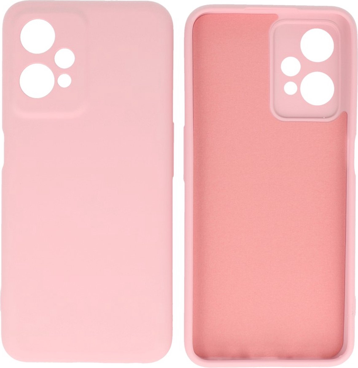 Hoesje Geschikt voor OnePlus Nord CE 2 Lite - Fashion Telefoonhoesje Backcover - Siliconen Hoesje - Roze