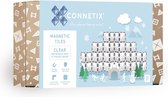CONNETIX - Magnetisch Tegels - Transparante Rechthoekige Verpakking - 12 Stuks - Magnetisch Speelgoed