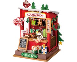 Robotime Cocoa Shop | Miniatuurhuisje | DS042 | Knutselen | Bouwpakket | Hobby | Kerst | Creatief