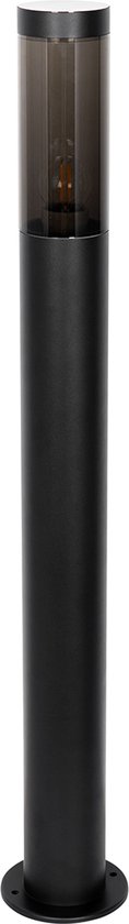 QAZQA rox - Lampe d'extérieur sur pied moderne | Lampadaire d'extérieur - 1 lumière - H 80 cm - Zwart - Éclairage extérieur