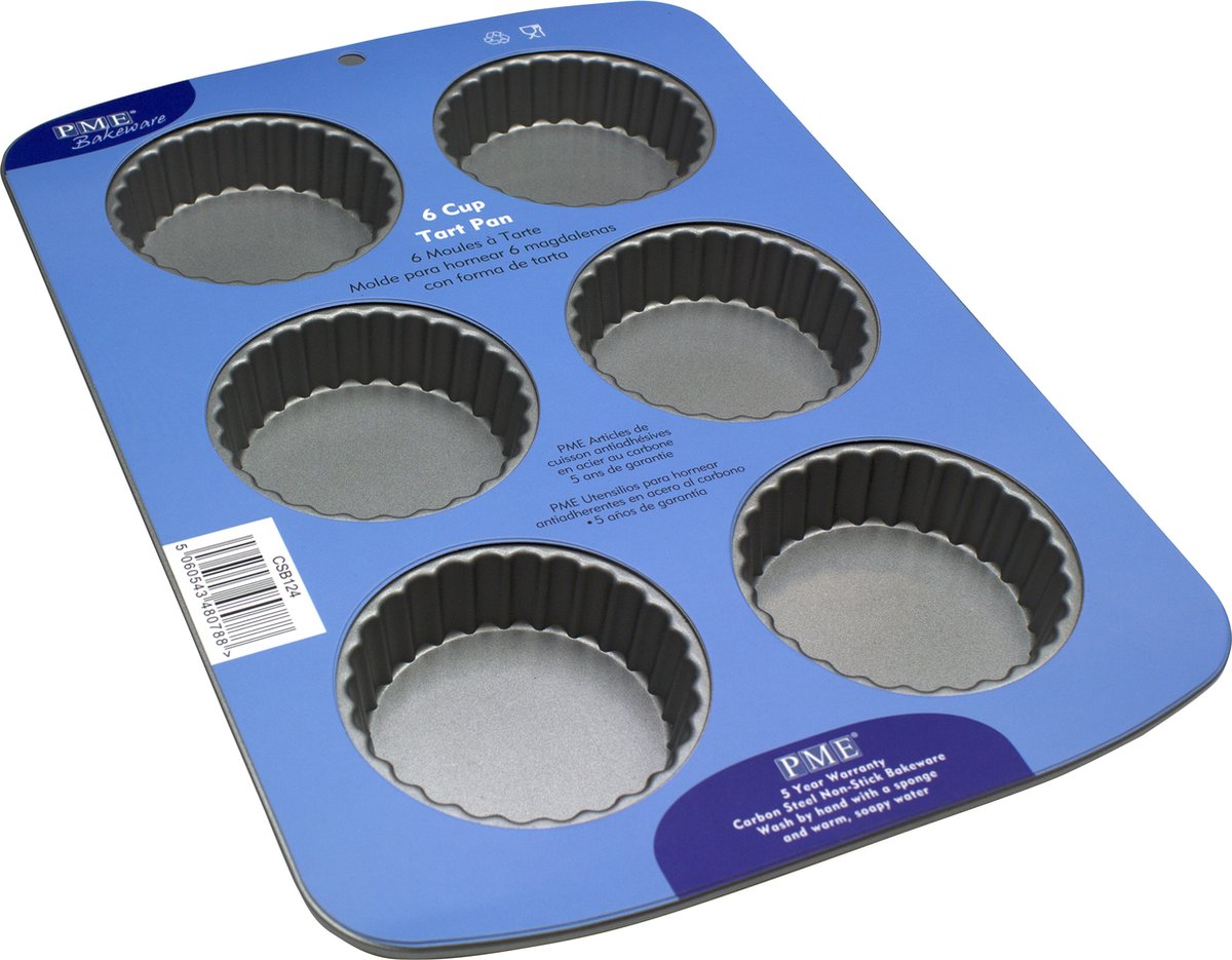 PME bakvorm Tartlet fluted 6 cup - Mini Quiche vorm