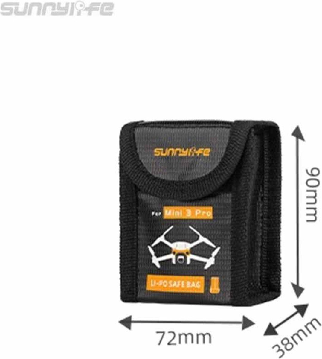 LiPo Safe Bag voor DJI Mini 5 Pro / Mini 4 Pro / Mini 3 Pro / Mini 3 – 1 Accu thumbnail 3