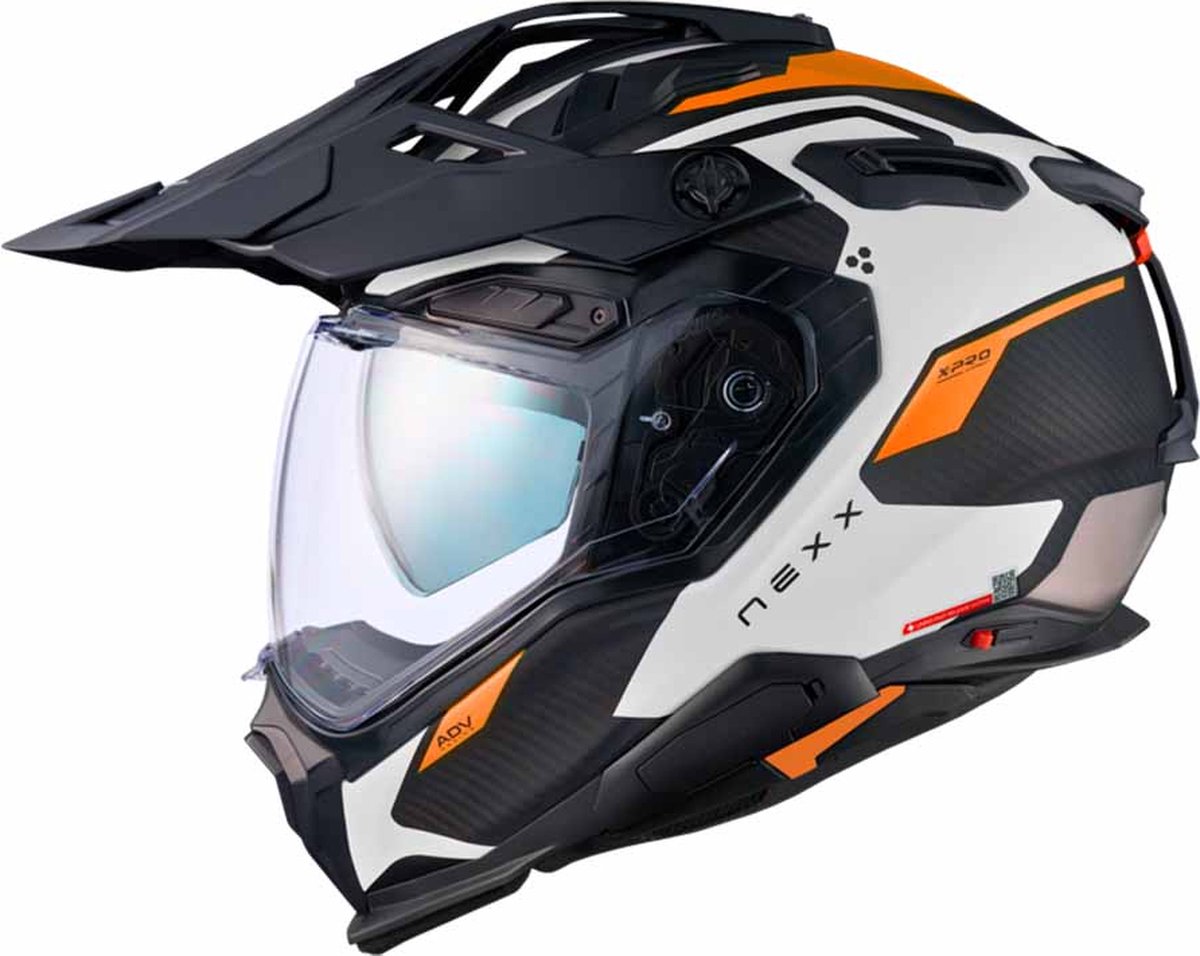 Nexx X.Wed3 Keyo White Orange Mt S - Maat S - Helm