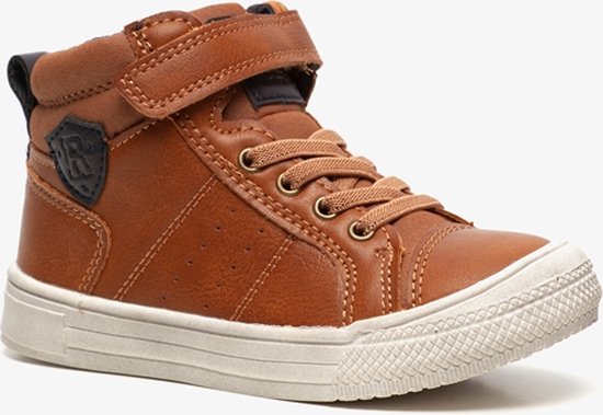 Foto: Blue box hoge jongens sneakers cognac maat 27 uitneembare zool