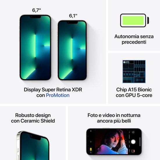 Apple iPhone 13 Pro - 128GB - Zilver