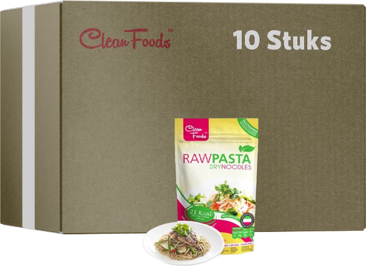 Clean Foods | Dry Konjak Noodles | 10 stuks | 10 x 75 g