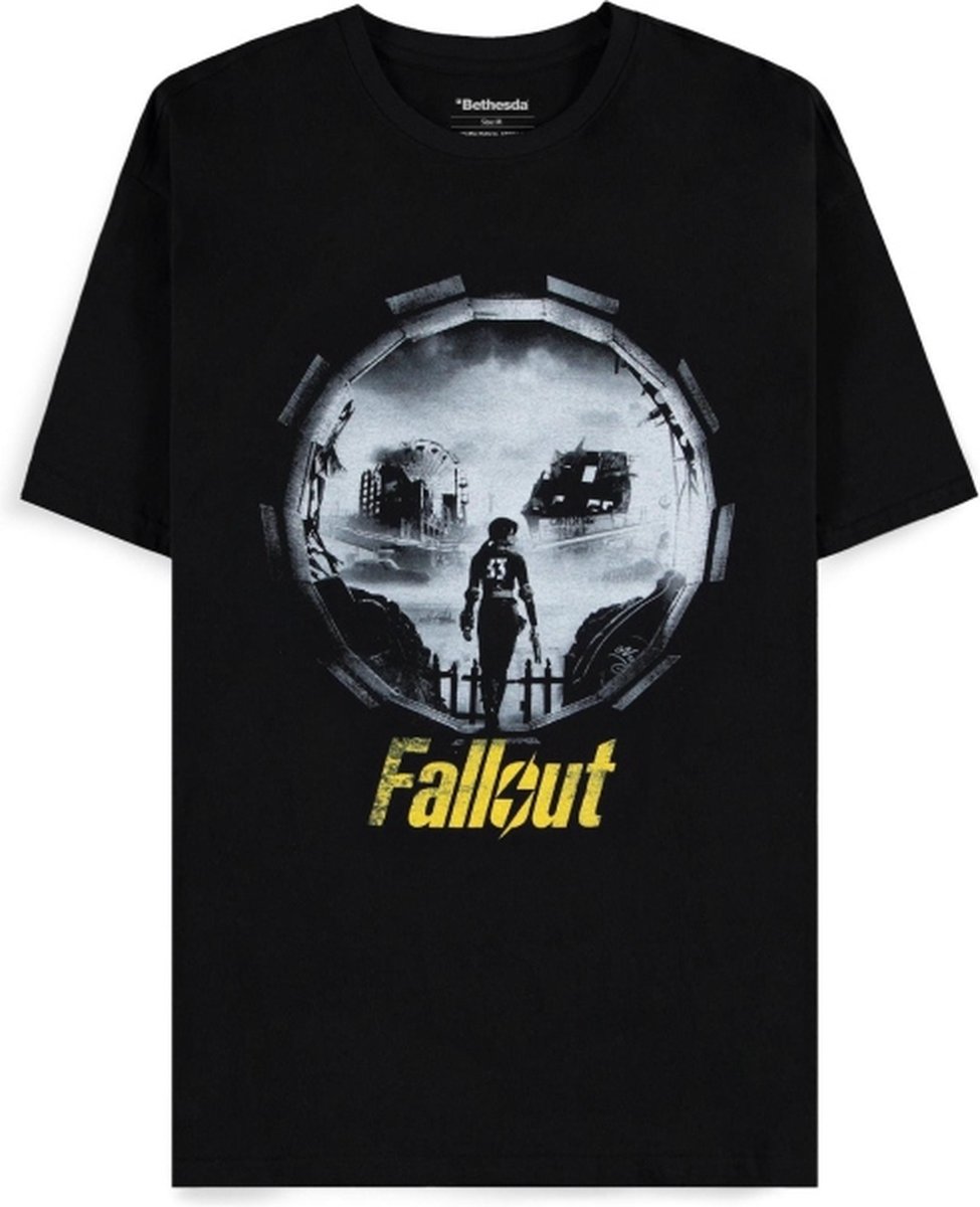 Fallout Vault 33 - Into The Wasteland Heren T-shirt - zwart - M