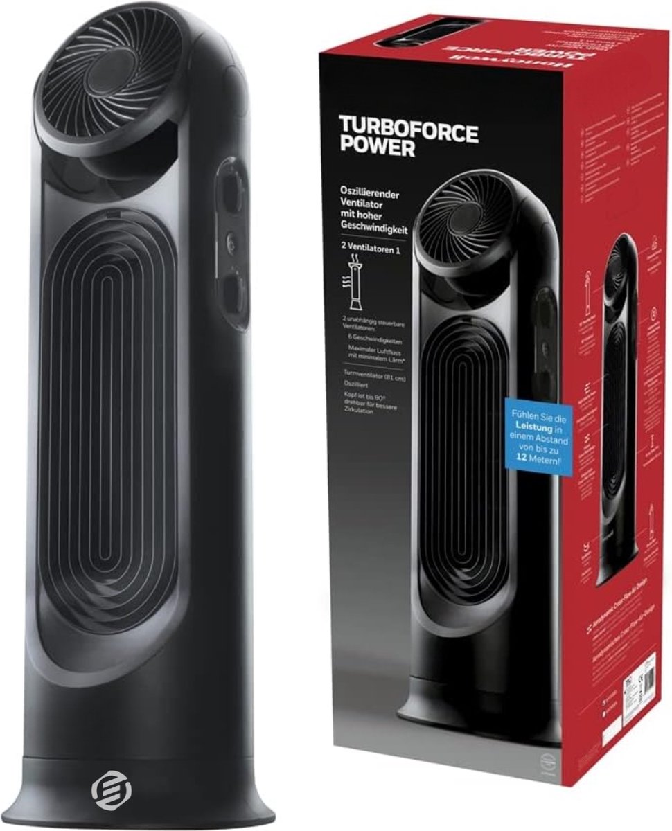Equivera Torenventilator - Staande Ventilator met Afstandsbediening - Kolomventilator - Verschillende Snelheden - Timer - Ventilator Staand