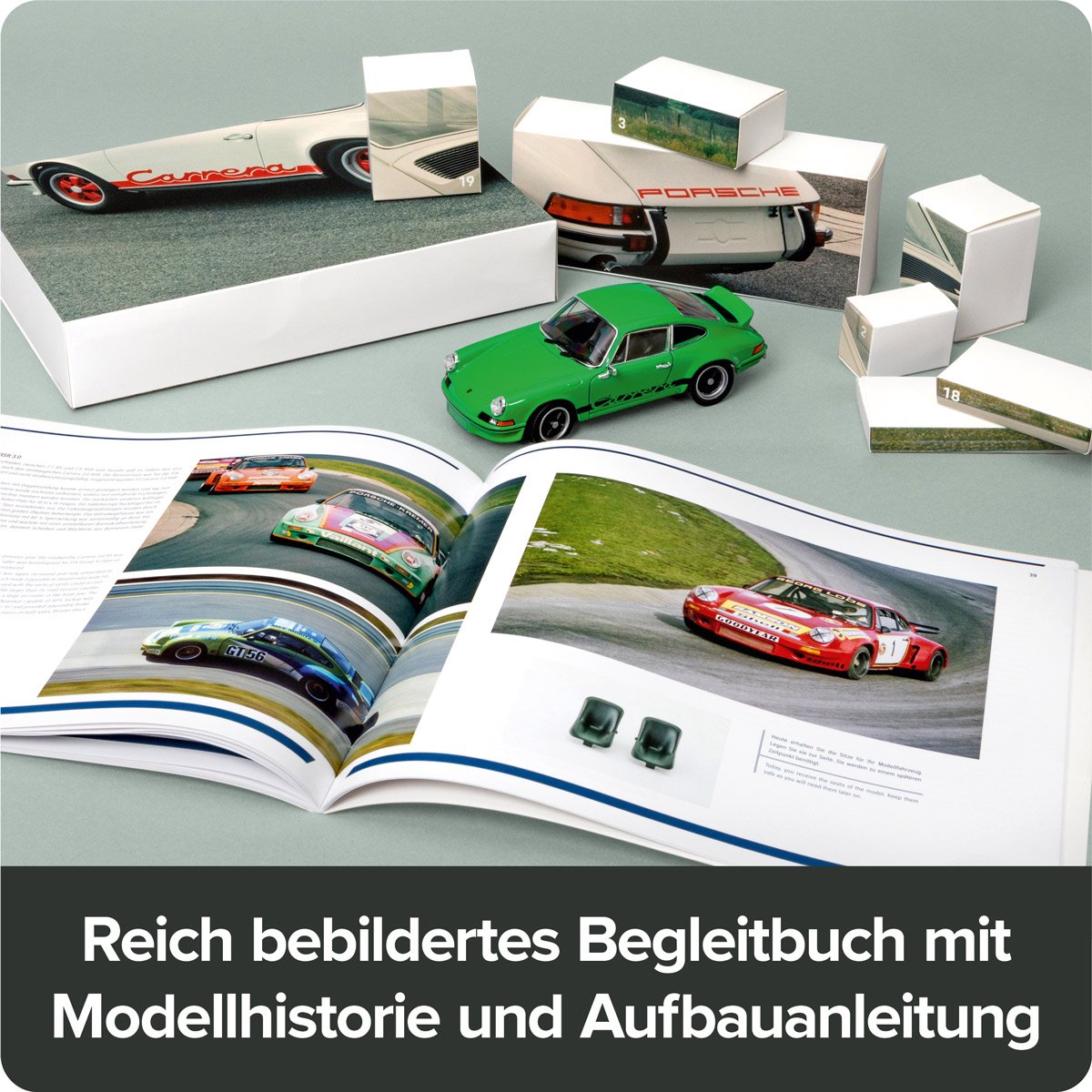 Calendrier De L'Avent Porsche 911 Carrera RS 2.7 Franzis - Kit De Maquette 1:24 Avec Module Sonore Et Livre