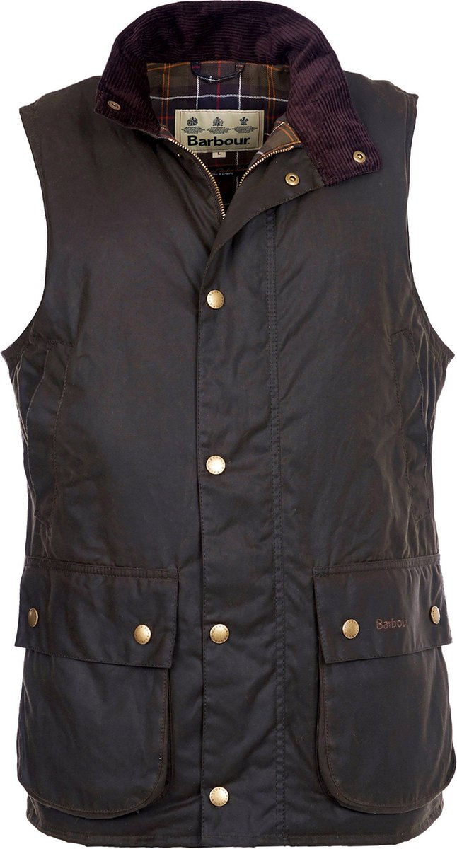 Barbour Westmoreland Wax Bodywarmer Olijfgroen - Maat 3XL - Heren - Wax jassen