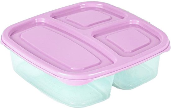 Récipient Plastique Compartimentée avec Couvercle transparent - Gadgets