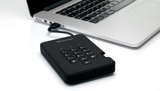 iStorage diskAshur 2 - externe harde schijf - 2000 GB - Cijfercode - Zwart van Merkloos — afbeelding 3