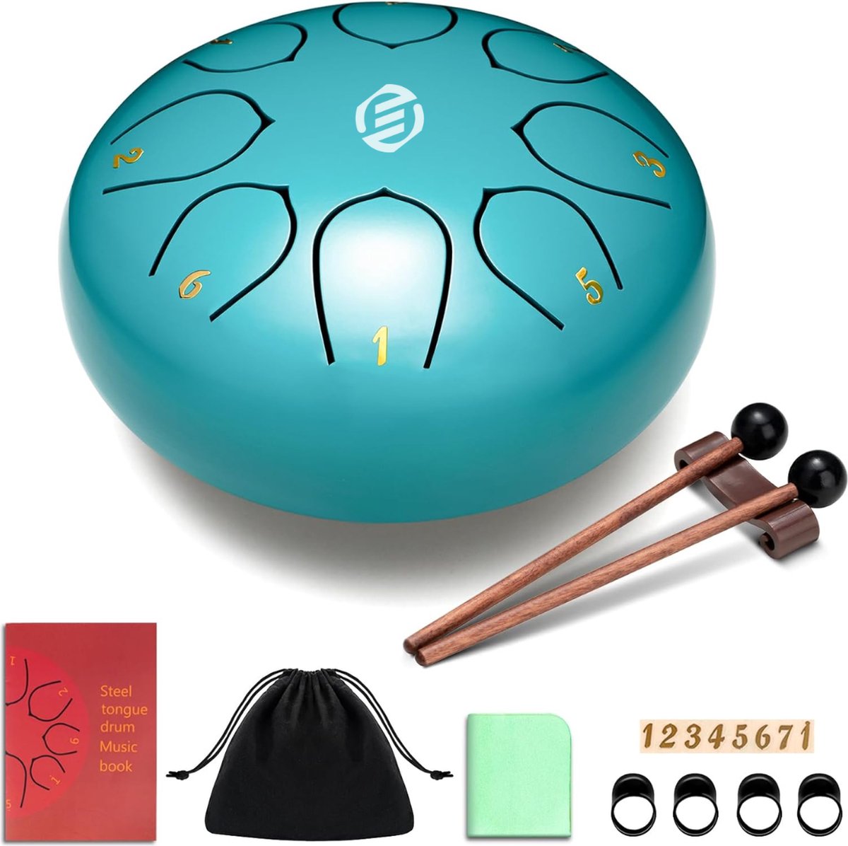 Equivera Regentrommel - Rain Drum - Regentrommel voor Buitentuin - Chakra Trommel - Waterdicht - Meditatie - Yoga - Tuininstrument
