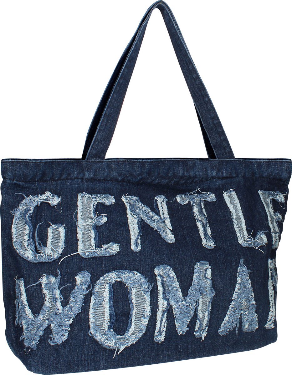 Alta Moda, Handtas Gentle Woman draagtas in Jean, Wit