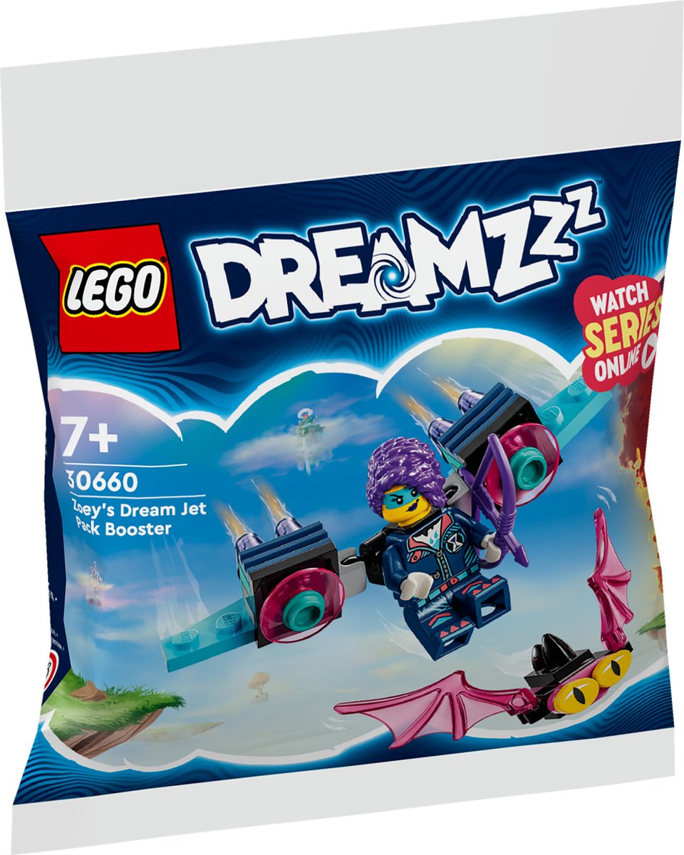 LEGO DREAMZzz - Zoey's jetpackbooster & Z-Blob en Bunchu spinontsnapping Constructiespeelgoed