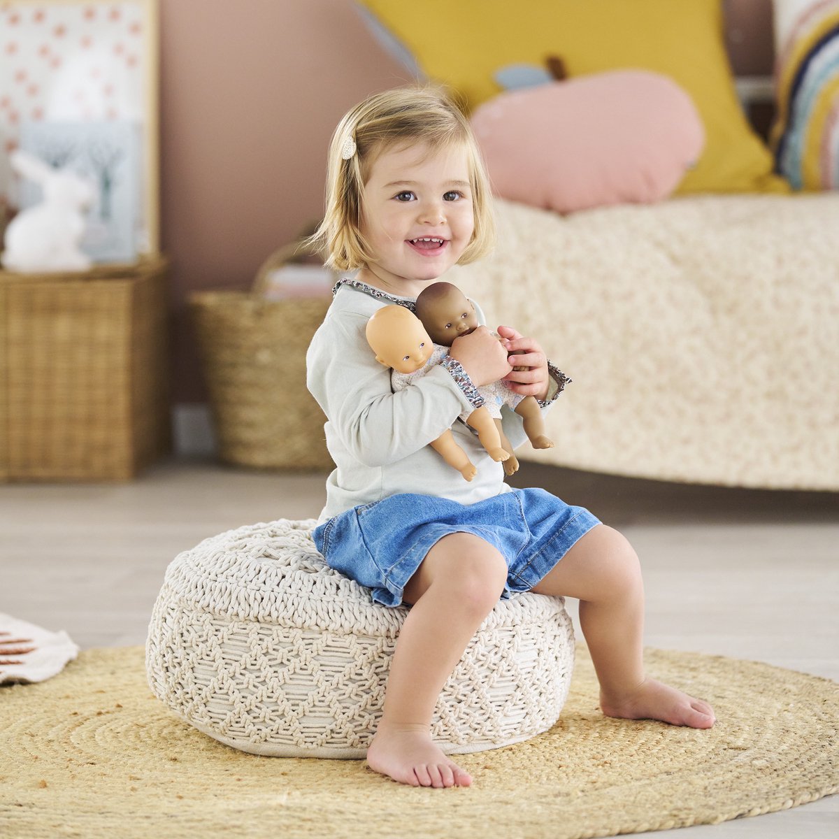 Corolle babypop Mini Calin konijn bruine ogen 20cm - pop voor kinderen. — cadeau in Spellen & Speelgoed - foto 6