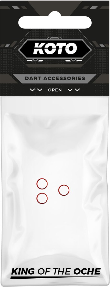 KOTO Aluminium Flight Lock Rings Red van KOTO — afbeelding 2