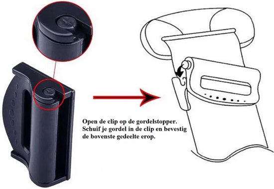 2PCS Veiligheidsgordelclip Verlengstuk voor Auto's - Universeel Zwarte