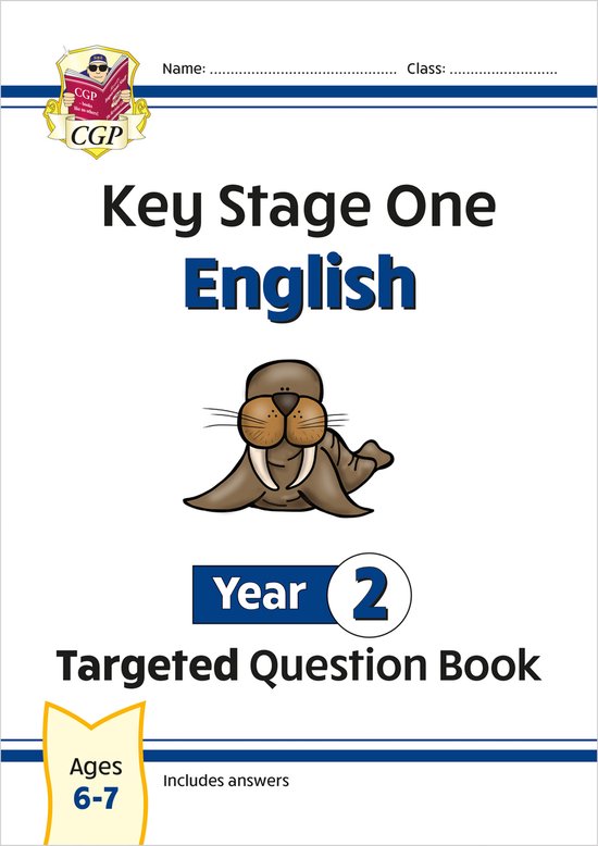 CGP Year 2 English- KS1 English Year 2 Targeted Question Boo ... - cover