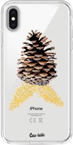 Casetastic Apple iPhone XS Max Hoesje - Softcover Hoesje met Design - Pinecone Print