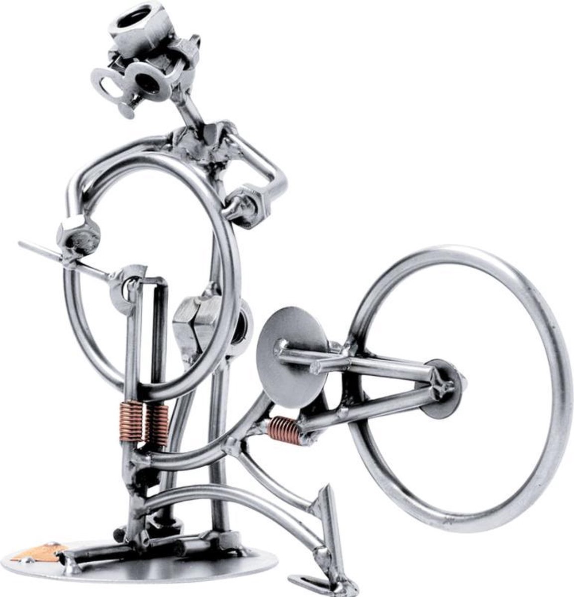 Hinz & Kunst smeedwerkfiguur "fietsenmaker"
