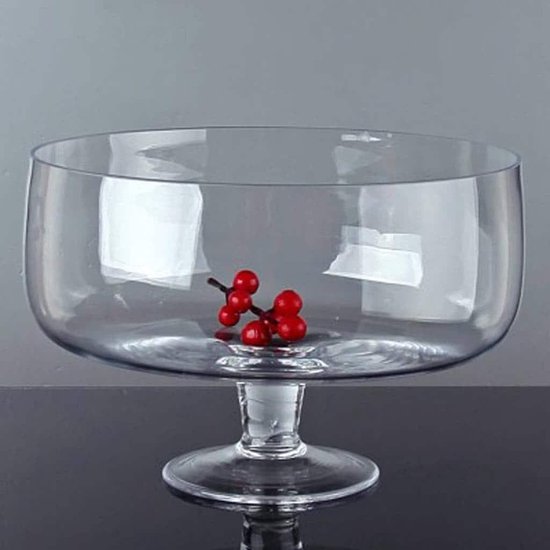 100% Handmade Alegre Glass - Trifle schaal/Bowl - 24 cm - op voet | bol.com