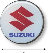 Koelkastmagneet - Magneet - Suzuki - Wit - Auto - Ideaal voor koelkast of andere metalen oppervlakken