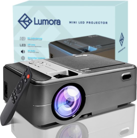 Buiten adem Ruimteschip criticus Lumora – Mini Beamer Wifi – Compact – Projector- 3800 Lumen – HD -  Inclusief HDMI... | bol.com
