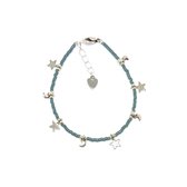 Moon & star bracelet - Zilver