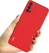 Oppo Reno 4 5G Tpu Rood Cover Case Hoesje Siliconen