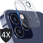Camera Screenprotector geschikt voor iPhone 12 Pro Max - 4x Glas Screen Protector