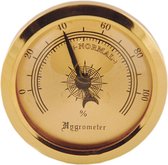 Kleine hygrometer klassiek brons