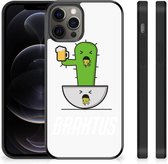 Telefoonhoesje Geschikt voor iPhone 12 Pro Max Hoesje maken met Zwarte rand Braktus