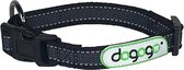 Dogogo halsband, zwart 20 cm - 35 cm