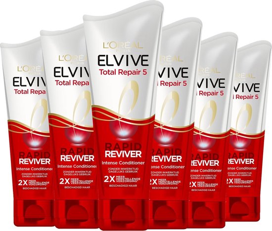 L Oréal Paris Elvive Total Repair Hair Conditioner - Femmes - 6 x 180 ml -  Value Pack | bol.com