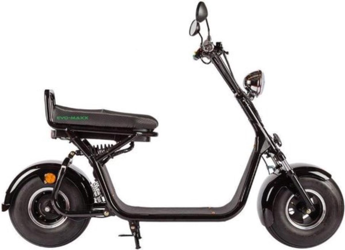 Le scooter électrique Scootershop 2 personnes, NOIR avec plaque  d'immatriculation | bol.com