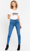 LOLALIZA Skinny jeans met normale taille - Blauw - Maat 34
